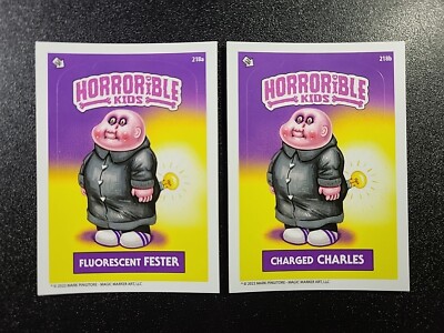 Addams Family Uncle Fester Horrorible Kids Card Set Garbage Pail Kids  Spoof
