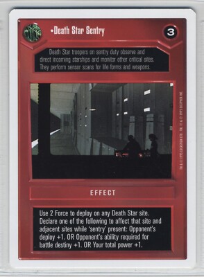 Star Wars CCG Death Star Sentry Premiere WB White Boarded Decipher