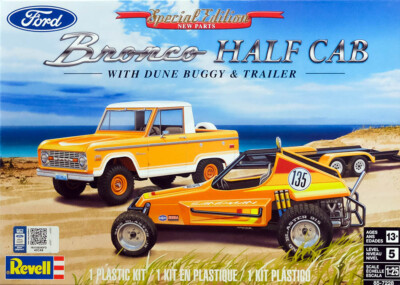 Ford Bronco Half Cab + Dune Buggy & Trialer Sandman 1:25 Model Kit Revell 7228