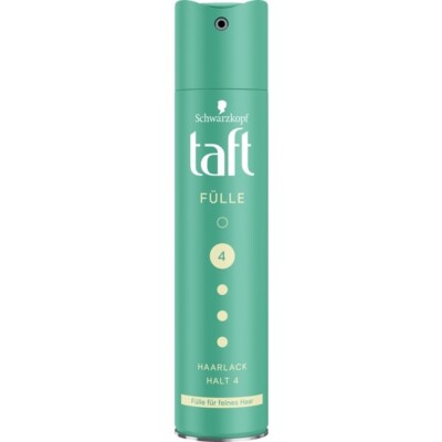 Taft hair spray FULNESS for THIN Hair Level: Strong #4 -250ml -FREE SHIPPING