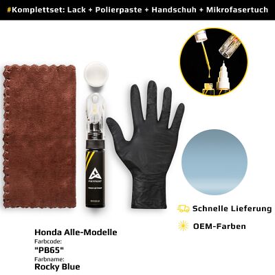 Lackstift für Honda Alle Modelle Code: PB65 Rocky Blue