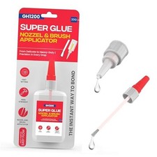  2-in-1 Super Glue with Brush Applicator  20g Super Glue Brush  Nozzle