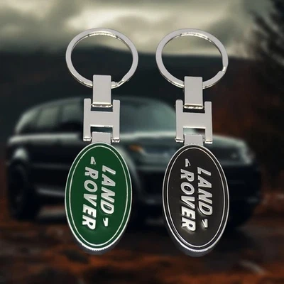 BRANDED Land Rover Keyring Discovery Freelander Ranger Rover Key Chain Black 4X4 Gift