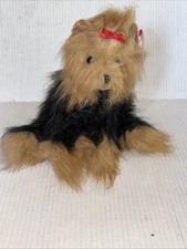 NEW Ty Beanie Buddy Yapper Yorkie Plush Tan Black Yorkshire Terrier 8.5 Dog