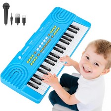 37 Key Kids Piano Keyboard Toy with Microphone Electric Piano for Toddlers