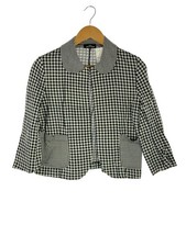 tricot COMME des GARCONS Jacket M otton BLK Gingham K TE-T007
