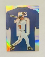 CHIPPER JONES 2025 Panini Crusade Numbers Silver Prizm #2 Atlanta Braves (10)