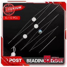 Up 12pcs Big Eye Beading Needles Easy Threading Tool Jewelry Making DIY Supplies