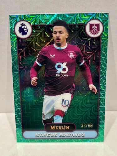 2025-26 Topps Merlin Premier League Marcus Edwards Green Mojo Refractor /99