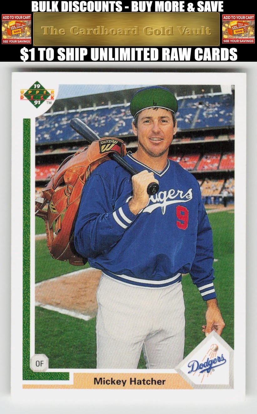 1991 Upper Deck Mickey Hatcher #666c
