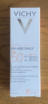 Vichy Capital Soleil UV-Age Daily Anti-Photo-Aging Water Fluid SPF50+ 40ml Neu in OVP