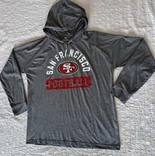 Fanatics San Francisco 49ers NFL Football Men's Gray Hoodie Size L