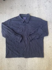 Pendleton Men's Wool Board Shirt 2XL XXLARGE Navy Blue Jac Shirt
