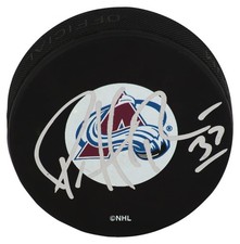 Patrick Roy Signed Colorado Avalanche Logo Hockey Puck - (JSA HOLO & COA)