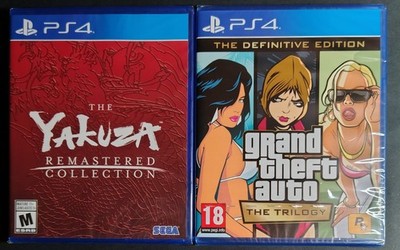 Yakuza Remastered Collection & Grand Theft Auto Trilogy PS4 *Read Description*