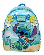 New Disney Parks Lilo And Stitch Loungefly Stitch Scrump Beach Ukulele Hula
