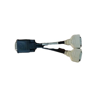Molex DMS-59 Male to Dual DVI Female Splitter Cable REV A00 Black Beige Used