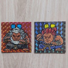 Street Fighter Ak2 Bikkuriman Sticker Set Gouki Capcom Japan Used