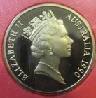 Australia 1990 Mob of Roos  MOR Proof 1 One  dollar coin ex set