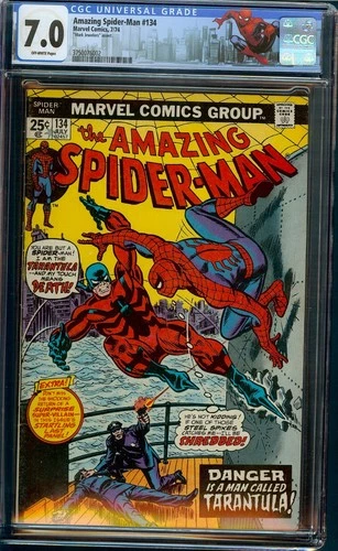 Amazing Spider-Man #134 Mark Jewelers Variant CGC 7.0 OW - 1st Tarantula
