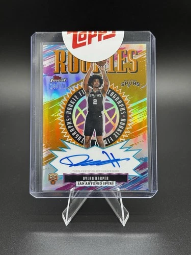 Dylan Harper 2025-26 Topps Finest TRUE GOLD RC Auto /50 Rookie RARE SSP Spurs 🔥
