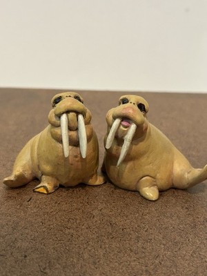 Holy Herd Walrus Pair  Wendy & Walter  Pete Apsit s Noah s Ark