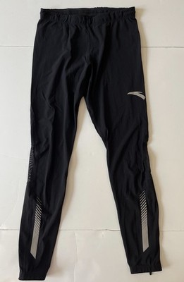 Anta Sports Pants Women L Black Lightweight Stretch Mesh Running  Elastic Waist