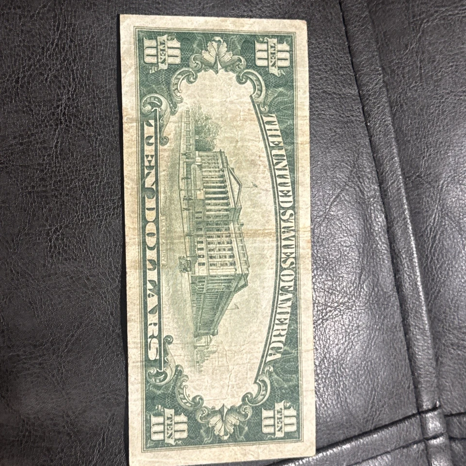 BETTER San Fran GOLD Demand 1928$10 AU+ Federal Reserve Note! Low Serial - Image 4 of 4