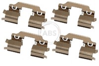A.B.S. ZubehöRsatz Scheibenbremsbelag 1653Q FüR W169 Mercedes Klasse 150 169 031