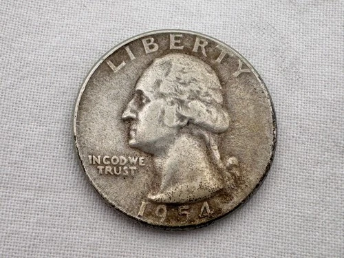 1954 S U.S. Washington Silver Quarter IU-20