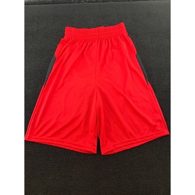 High Five Adult S Red Black Athletic Shorts Basketball Gym Workout Mens