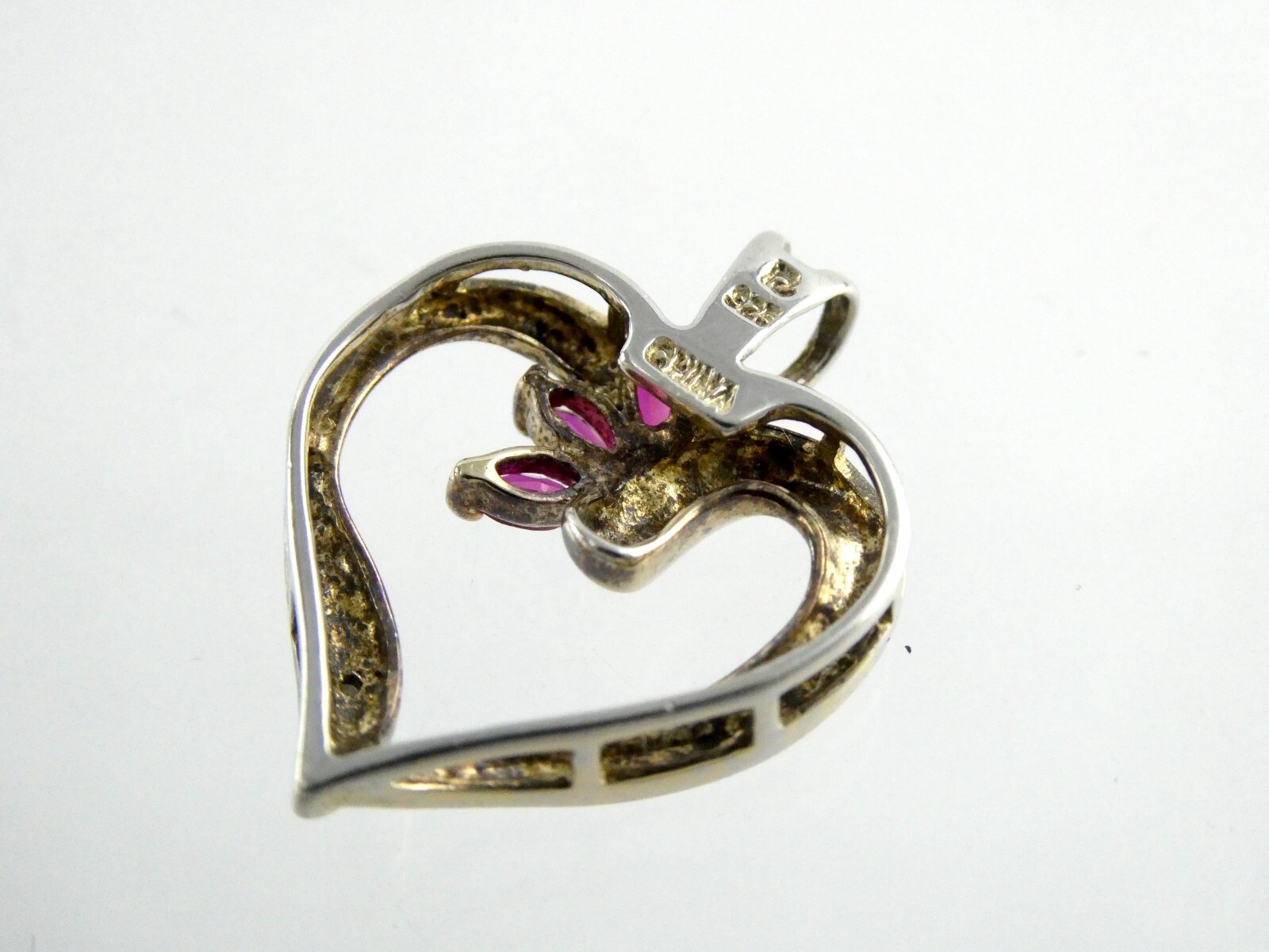 Ross Simons Sterling Silver Gilded Ruby Heart and… - image 7