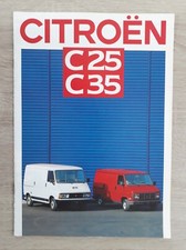 Citroen C25 & C35 Range Brochure 1986 - Van  Chassis  Tipper  Minbus