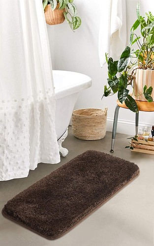 Bathroom Rug Non Slip Bath Mat for Bathroom Water Absorbent Soft Microfiber - Picture 33 of 69