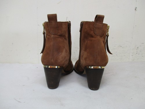 Steve Madden Wantagh Marrón Gamuza Cuero Cremallera Botines Mujer Talla 7.5 M - Imagen 6 de 10
