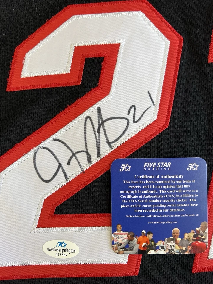 Hassan Niam Whiteside Miami Heat Signed Autographed Adidas Jersey FSG COA - Image 4 of 4