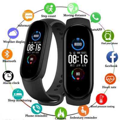 M4 Smart Watch Band Blood Pressure Bracelet Wristband Fitness