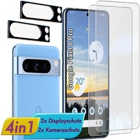 FüR Pixel 8 Pro Display & Kamera Schutzglas Panzerfolie Linsen Glas Schutz Folie