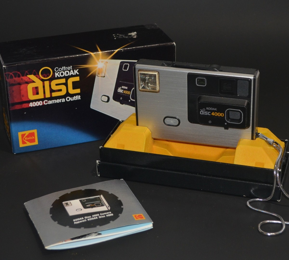 コダック　disc4000 Vintage Kodak Disc 4000 Film Camera in Box w/ Manual Collectible
