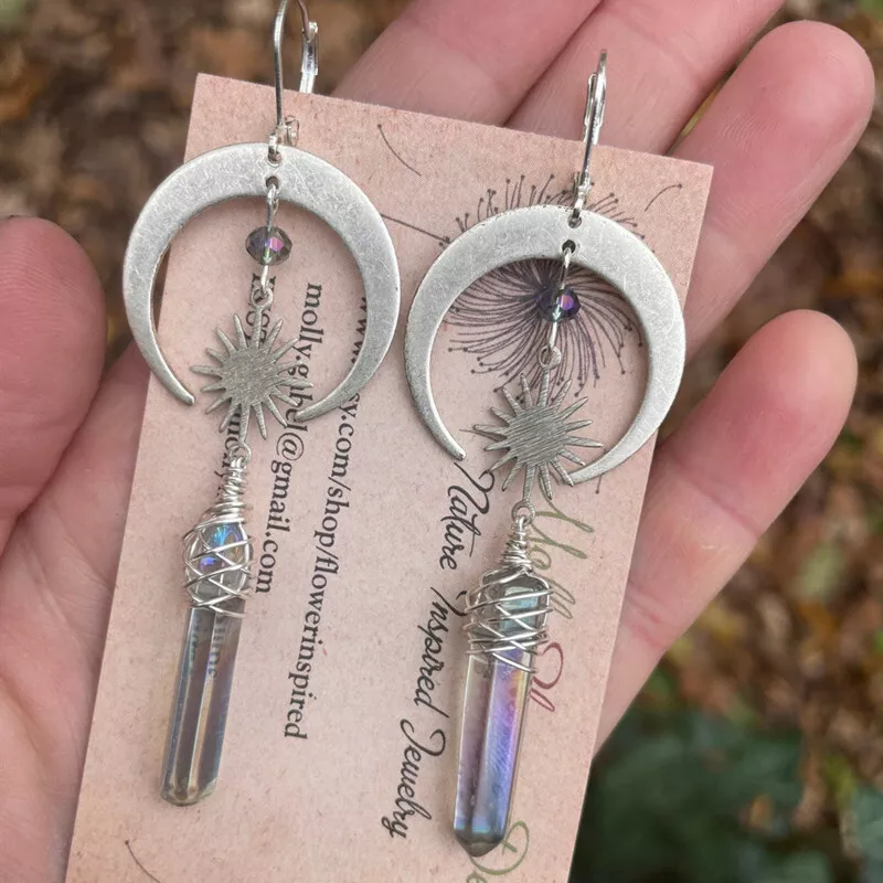 Sun and hotsell star earrings