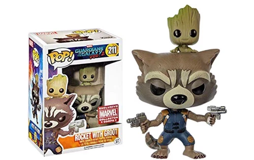 Funko POP! Marvel Rocket with Groot Vinyl Bobble Head #211