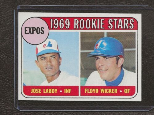 1969 Topps Baseball #524 Expos' Rookie Stars, LaBoy, Wicker, Neuf-Mt, centré ! - Photo 1/2