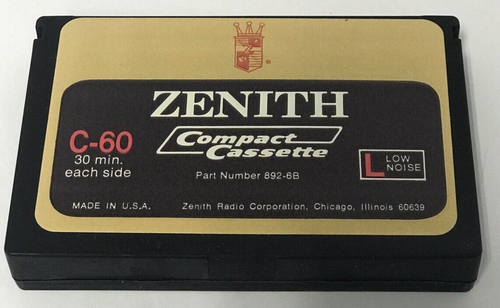Zenith Cassette C-60 Magnetbandkassette im Original Spender Vintage 11 Kassetten - Bild 18 von 21