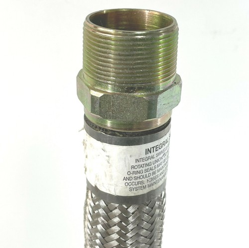 1-1/2" x 24" Aqueous 400 Braided Stainless Steel Water Heater Hose 250PSIG 250F - Picture 12 of 16