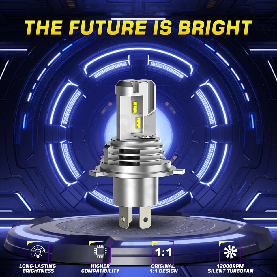 For BMW R 1200 C 1997-2005 H4 LED Motorcycle Headlight High/Low Beam Bulbs Foto 2 de 4