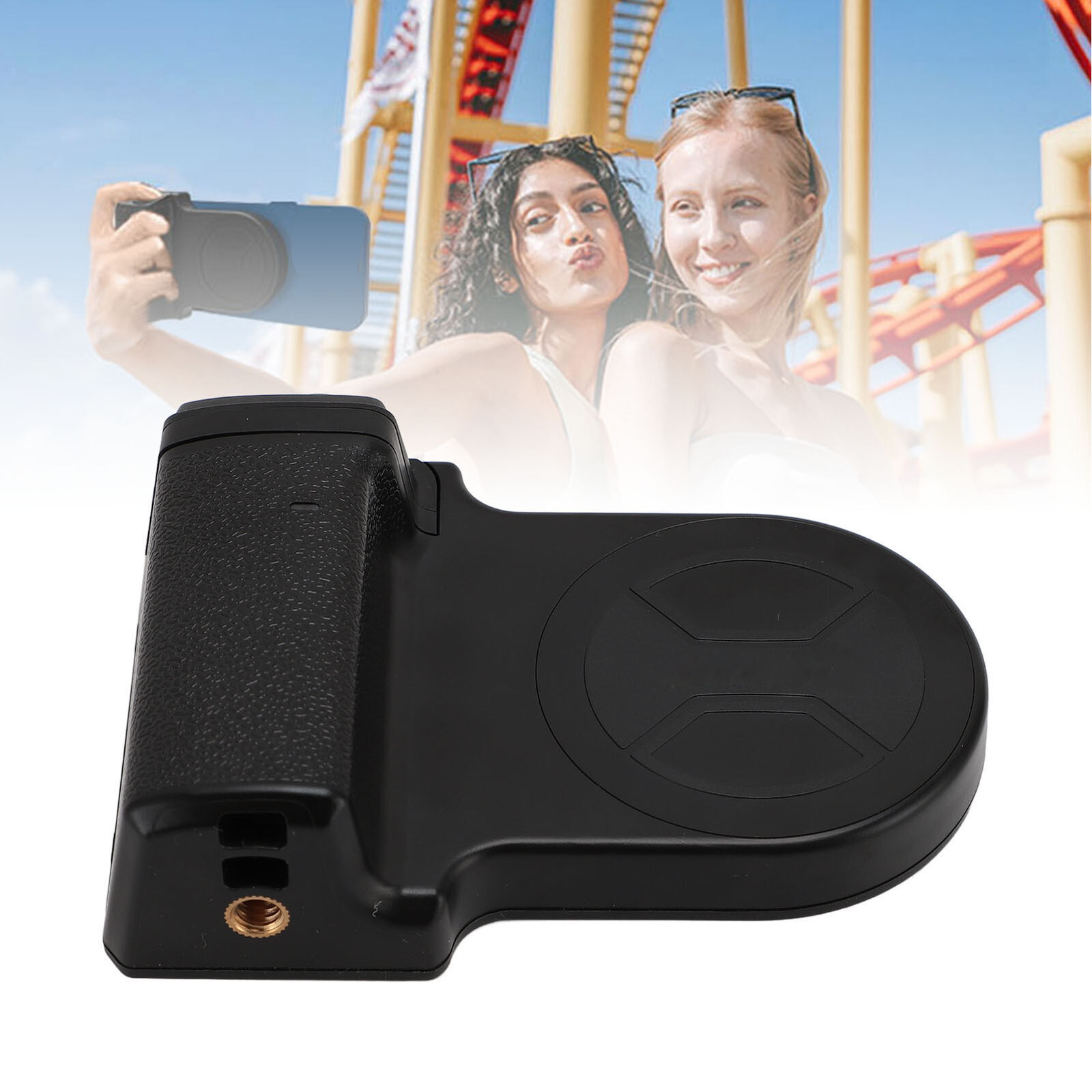 Smartphone Camera Grip Holder Magnetic Tripod Mount with Cold Shoe Adapter-image