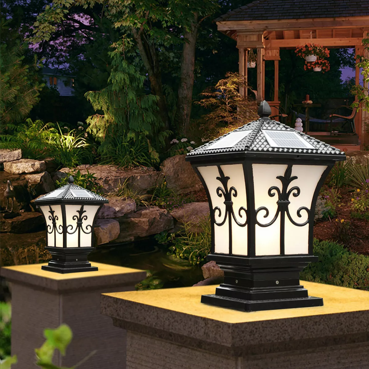 Outdoor gate light solar deals