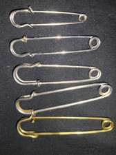 Pins for English kilts. Different sizes. 5 items