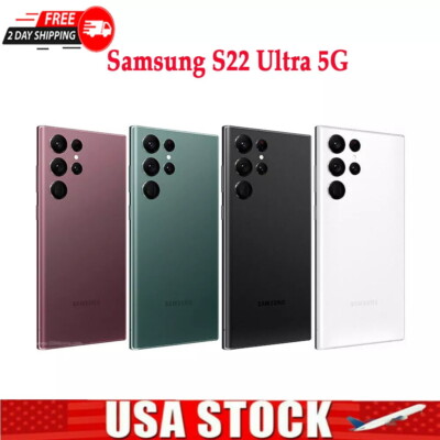 New Samsung Galaxy S22 Ultra 5G SM-S908U Unlocked All colors&memory  2 Yrs Wty 