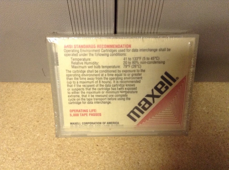 x20x Maxell DC-2000 QIC 40 Formateado 1/4" Mini Cartucho de Datos 120 MB 205 pies Foto 3 de 3